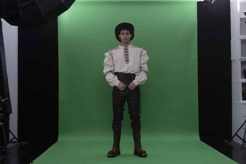 Green Screen Shooting mit Johannes Lima (Foto: Barbara Frommann)