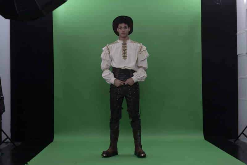 Green Screen Shooting mit Johannes Lima (Foto: Barbara Frommann)