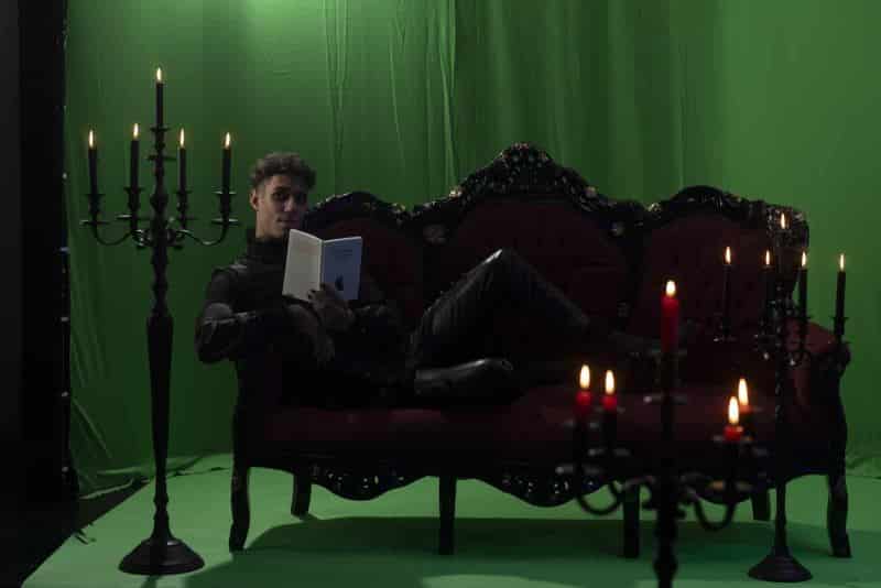 Green Screen Shooting mit Johannes Lima (Foto: Barbara Frommann)