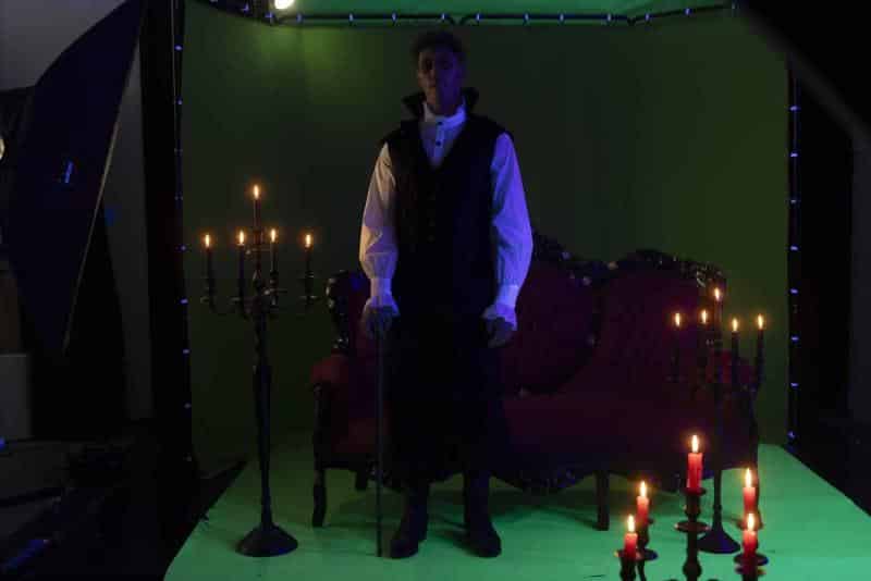 Green Screen Shooting mit Johannes Lima (Foto: Barbara Frommann)