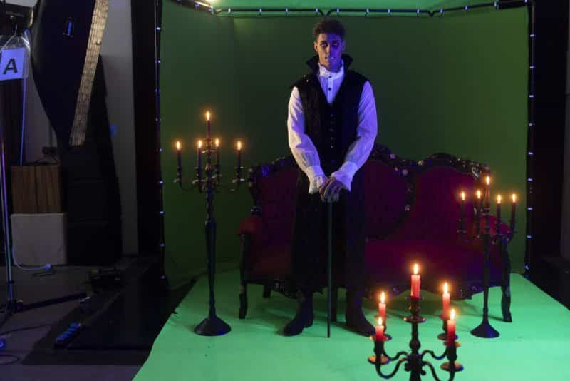 Green Screen Shooting mit Johannes Lima (Foto: Barbara Frommann)