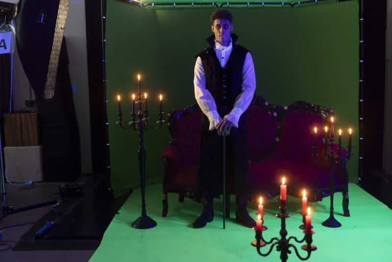 Green Screen Shooting mit Johannes Lima (Foto: Barbara Frommann)