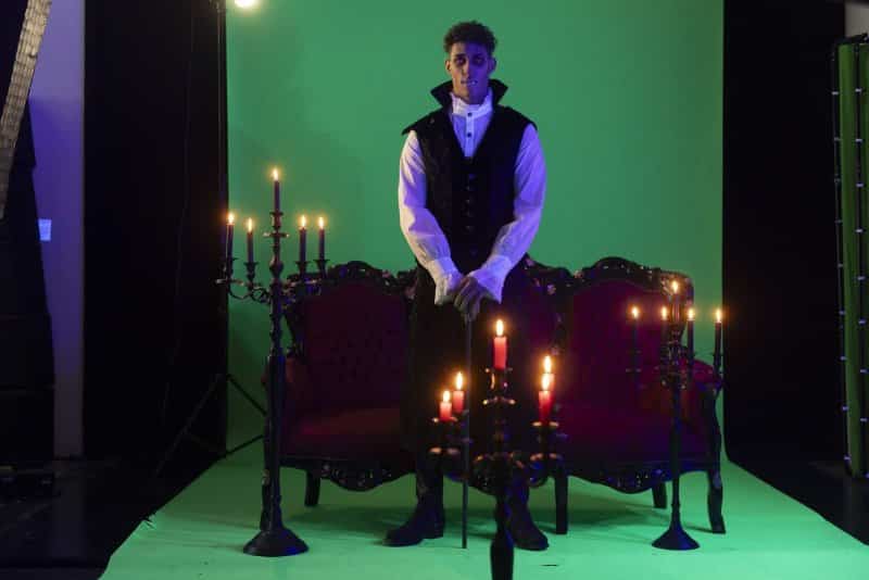 Green Screen Shooting mit Johannes Lima (Foto: Barbara Frommann)