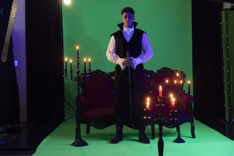 Green Screen Shooting mit Johannes Lima (Foto: Barbara Frommann)