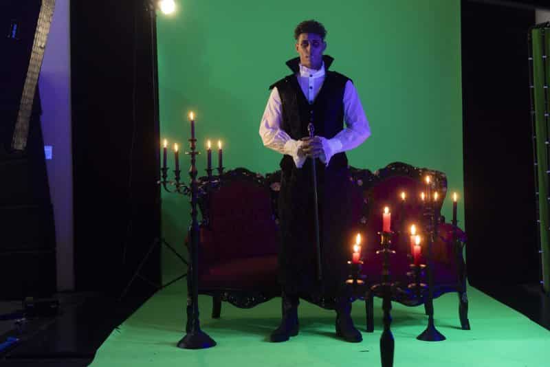 Green Screen Shooting mit Johannes Lima (Foto: Barbara Frommann)