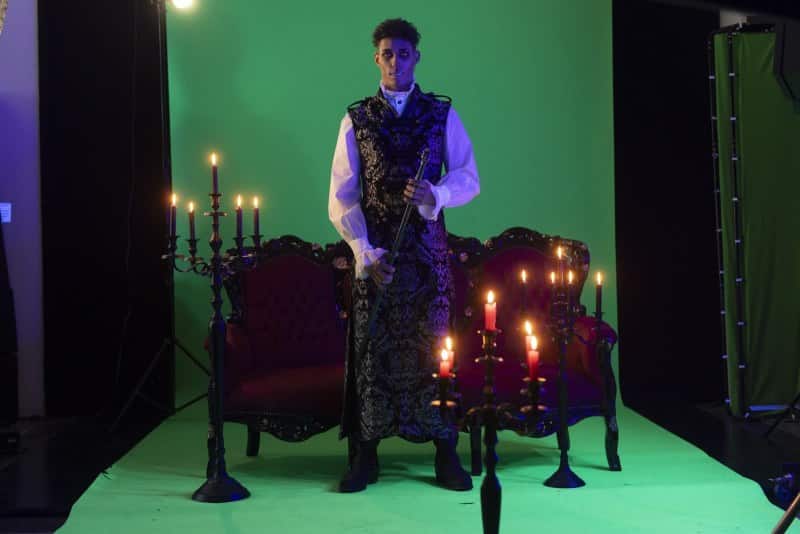 Green Screen Shooting mit Johannes Lima (Foto: Barbara Frommann)