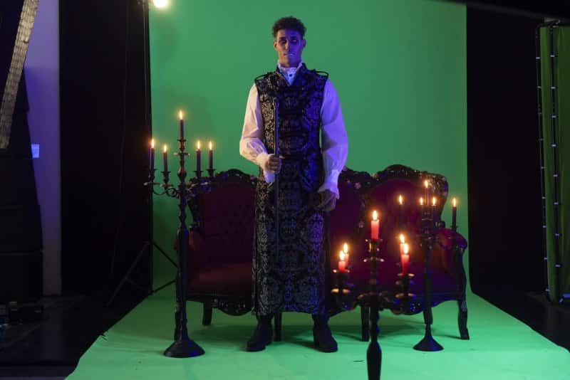 Green Screen Shooting mit Johannes Lima (Foto: Barbara Frommann)