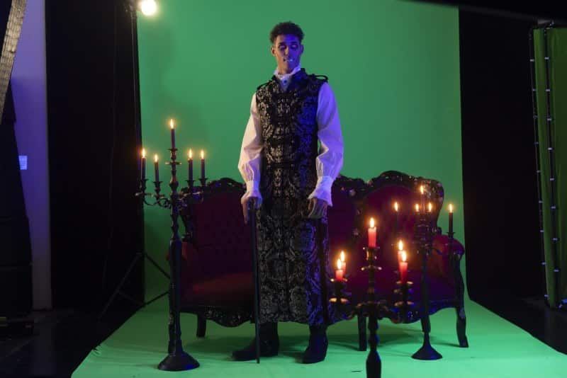 Green Screen Shooting mit Johannes Lima (Foto: Barbara Frommann)