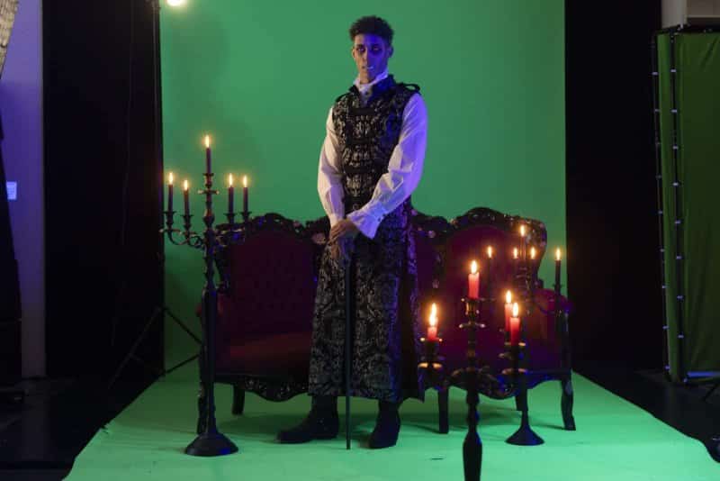 Green Screen Shooting mit Johannes Lima (Foto: Barbara Frommann)