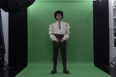 Green Screen Shooting mit Johannes Lima (Foto: Barbara Frommann)