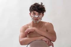 Lukas Hiller im Studio von Barbara Frommann