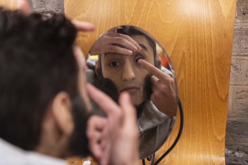 Berkan Aydin als Teenwolf in der Georgskapelle (Foto: Barbara Frommann)