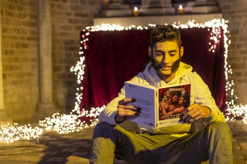 Berkan A. als Teenwolf in der Georgskapelle (Foto: Barbara Frommann)