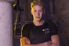 Sportstudent Ole S. als Vampir in der Georgskapelle (Foto: Barbara Frommann)