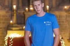 Sportstudent Ole S. als Vampir in der Georgskapelle (Foto: Barbara Frommann)