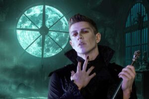 Sascha Vaegs als Vampirlord. Bildbearbeitung von Barbara Frommann